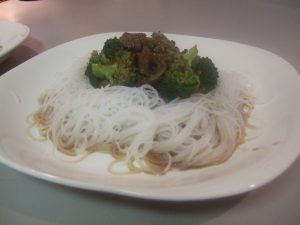 Spicy Beef on Rice Noodles