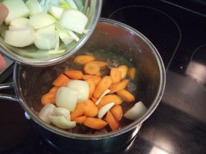 Add Onions To Lamb Stew