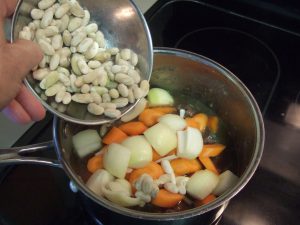 Add White Beans To Lamb Stew